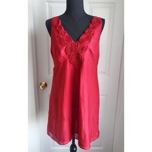 Loft Red Sleeveless Dress